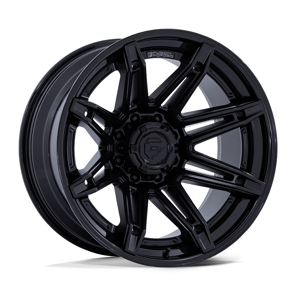 Fuel 1PC FC401 BRAWL 20x10 ET-18 8x170 Matte Black w/ Gloss Black Lip