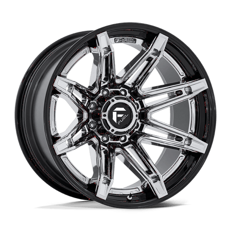 Fuel 1PC FC401 BRAWL 20x10 ET-18 6x135 Chrome w/ Gloss Black Lip