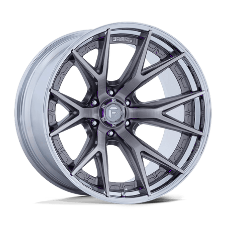 Fuel 1PC FC402 CATALYST 20x9 ET20 6x135 Platinum w/ Chrome Lip