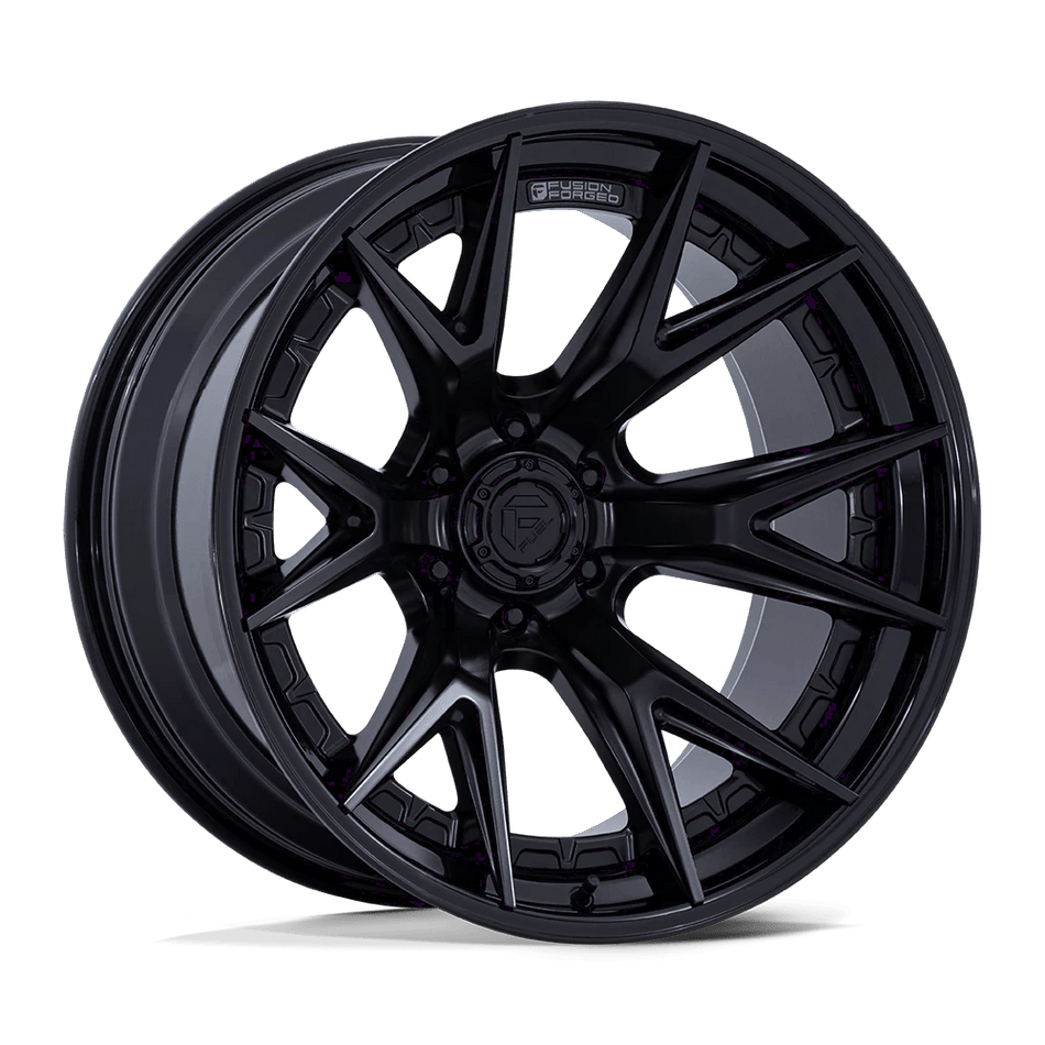 Fuel 1PC FC402 CATALYST 22x12 ET-44 6x135 Matte Black w/ Gloss Black Lip