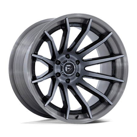 Fuel 1PC FC403 BURN 22x12 ET-44 6x135 Gloss Black w/ Brushed Gray Tint Face & Lip