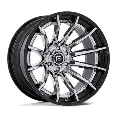 Fuel 1PC FC403 BURN 24x12 ET-44 6x135 Chrome w/ Gloss Black Lip
