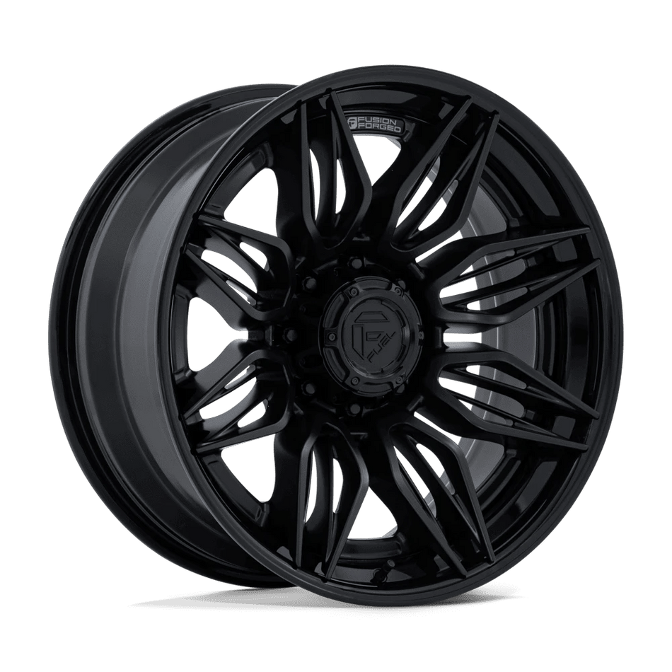 Fuel 1PC FC404 MUTINY 22x10 ET-18 8x180 Matte Black w/ Gloss Black Lip