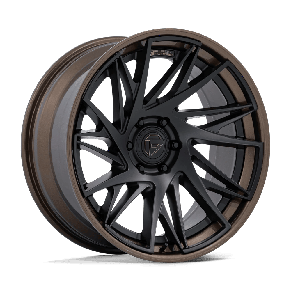 Fuel 1PC FC405 DYNAMO 24x10 ET0 6x139.7 Matte Black w/ Gloss Bronze Lip