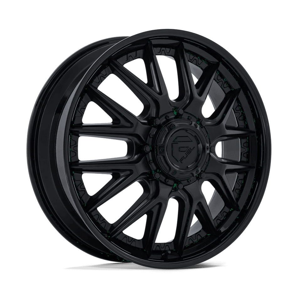 Fuel 1PC D406 CATALYST DUALLY 24x8.25 ET105 8x210 Matte Black w/ Gloss Black Lip