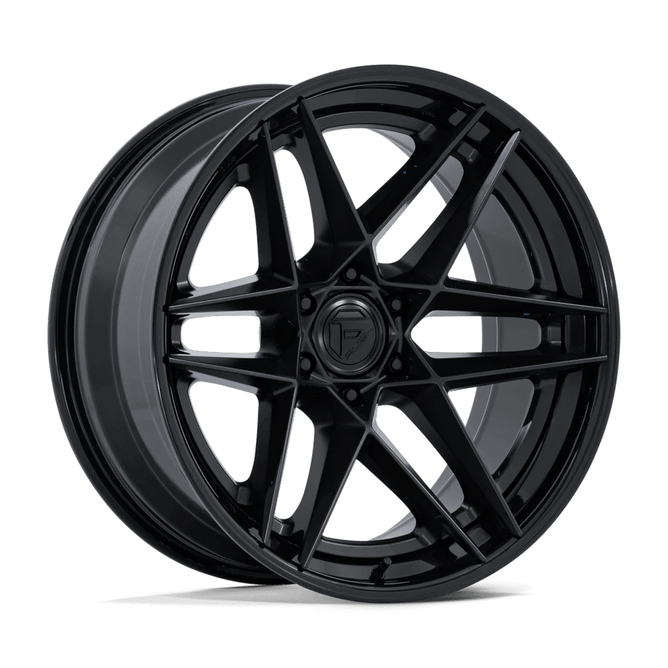 Fuel 1PC FC408 FLIGHT 20x10 ET-18 6x135 Matte Black w/ Gloss Black Lip