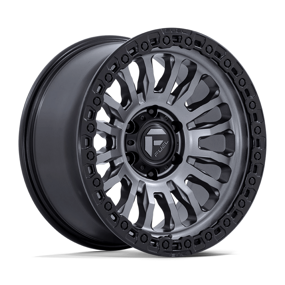 Fuel 1PC FC857 RINCON 17x8.5 ET-1 6x139.7 Matte Gunmetal w/ Matte Black Lip