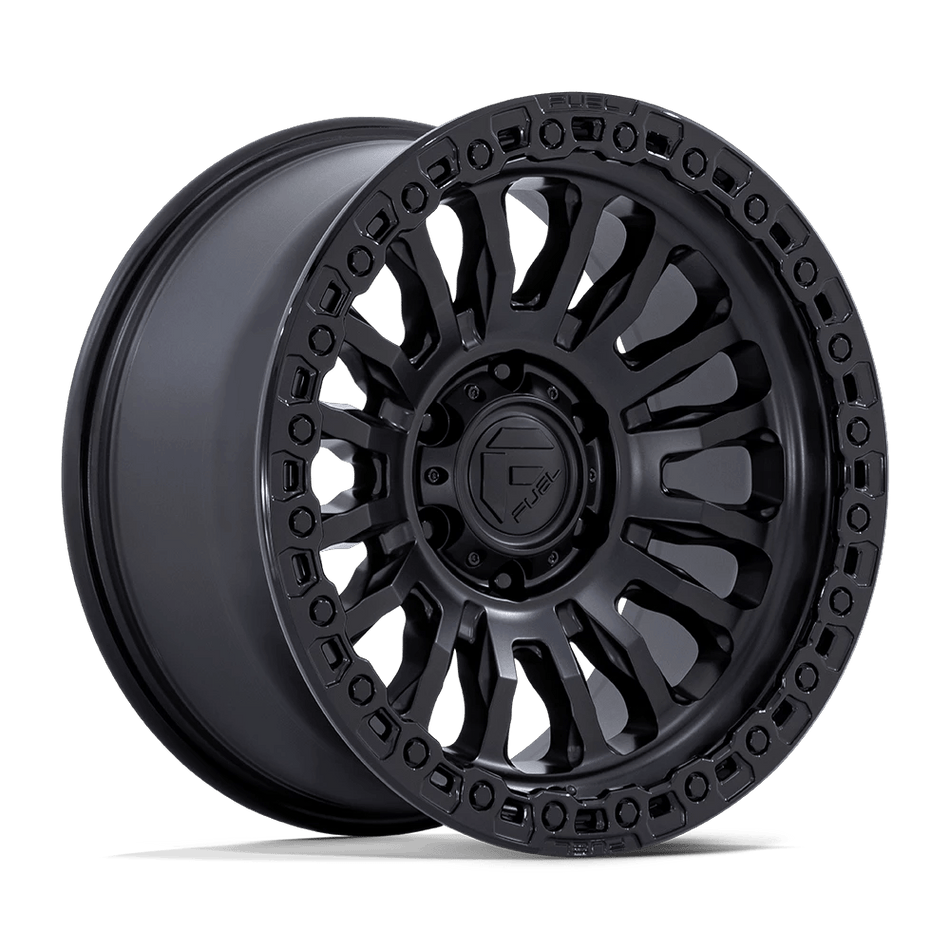 Fuel 1PC FC857 RINCON 18x9 ET1 5x139.7 Matte Black w/ Gloss Black Lip
