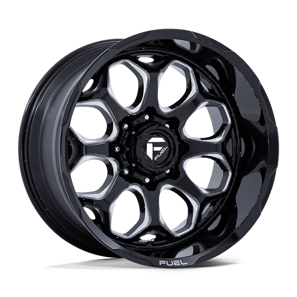 Fuel 1PC FC862 SCEPTER 20x10 ET-18 6x139.7 Gloss Black Milled