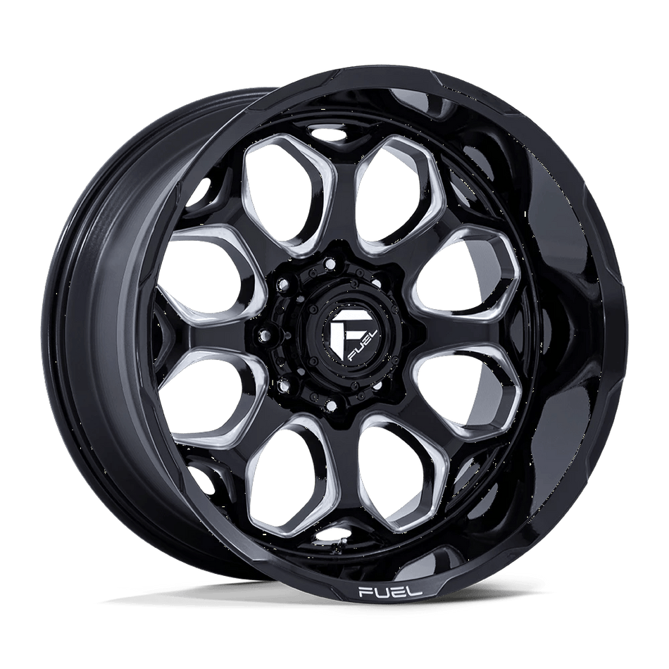 Fuel 1PC FC862 SCEPTER 22x12 ET-44 5x127 Gloss Black Milled