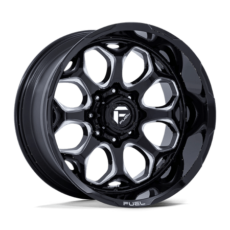 Fuel 1PC FC862 SCEPTER 22x10 ET-18 6x139.7 Gloss Black Milled