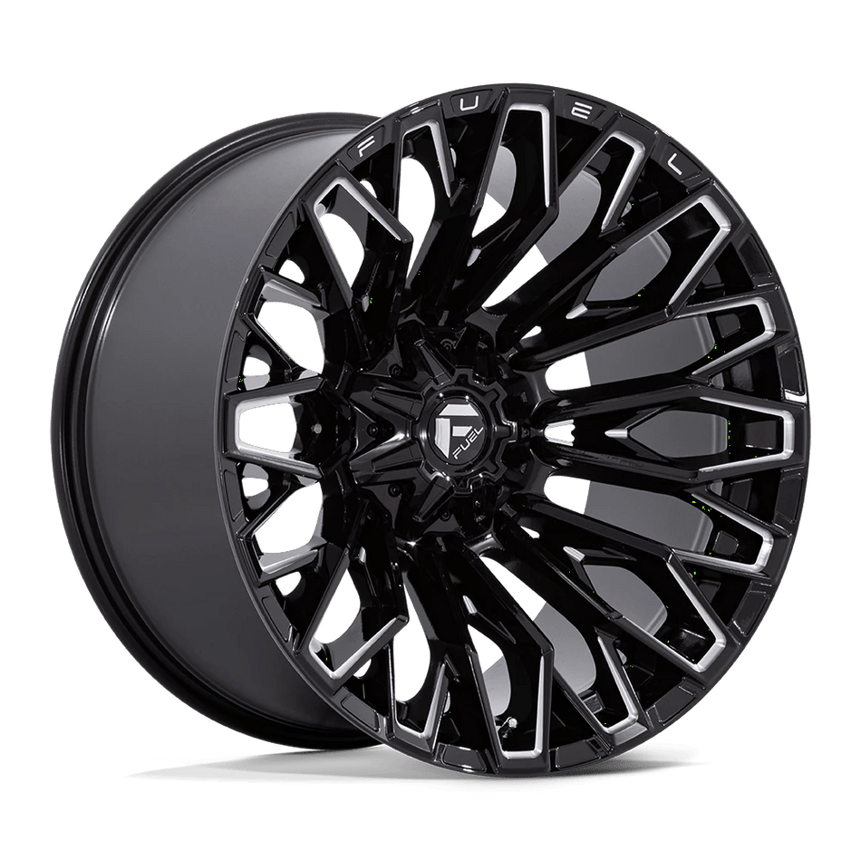 Fuel 1PC FC865 STRIKE 22x12 ET-44 8x165.1 Gloss Black Milled