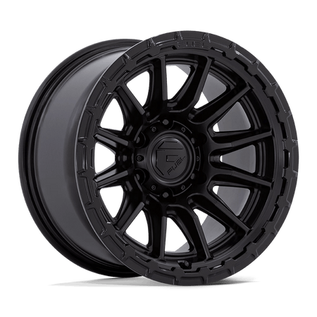 Fuel 1PC FC866 PISTON 17x8.5 ET25 6x135 Blackout w/ Gloss Black Lip