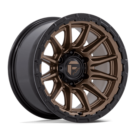 Fuel 1PC FC866 PISTON 17x8.5 ET25 5x114.3 Matte Bronze w/ Gloss Black Lip