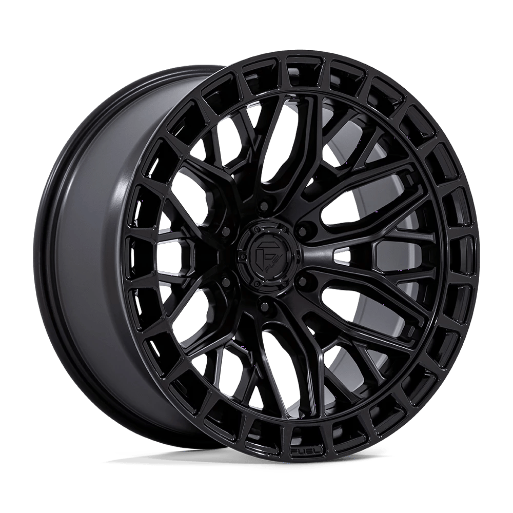 Fuel 1PC FC869 SIGMA 17x9 ET-12 5x127 Blackout w/ Gloss Black Lip