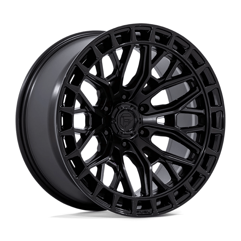 Fuel 1PC FC869 SIGMA 17x9 ET-12 6x139.7 Blackout w/ Gloss Black Lip
