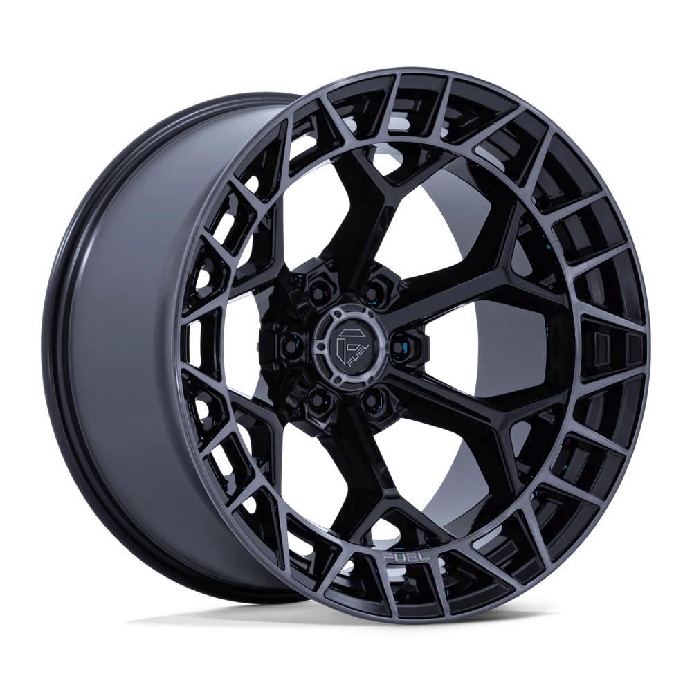 Fuel 1PC FC873 CHARGER 22x12 ET-44 6x135 Gloss Black w/ Brushed Dark Tint