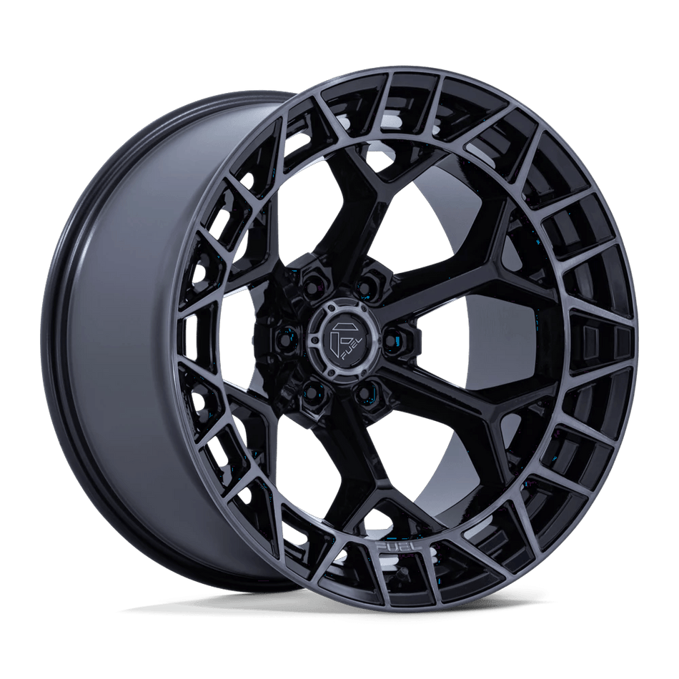 Fuel 1PC FC873 CHARGER 22x12 ET-44 6x135 Gloss Black w/ Brushed Dark Tint