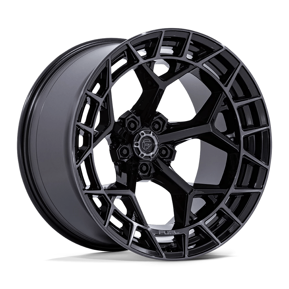 Fuel 1PC FC873 CHARGER 22x12 ET-44 5x127 Gloss Black w/ Brushed Dark Tint