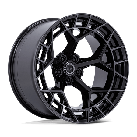 Fuel 1PC FC873 CHARGER 22x12 ET-44 5x127 Gloss Black w/ Brushed Dark Tint