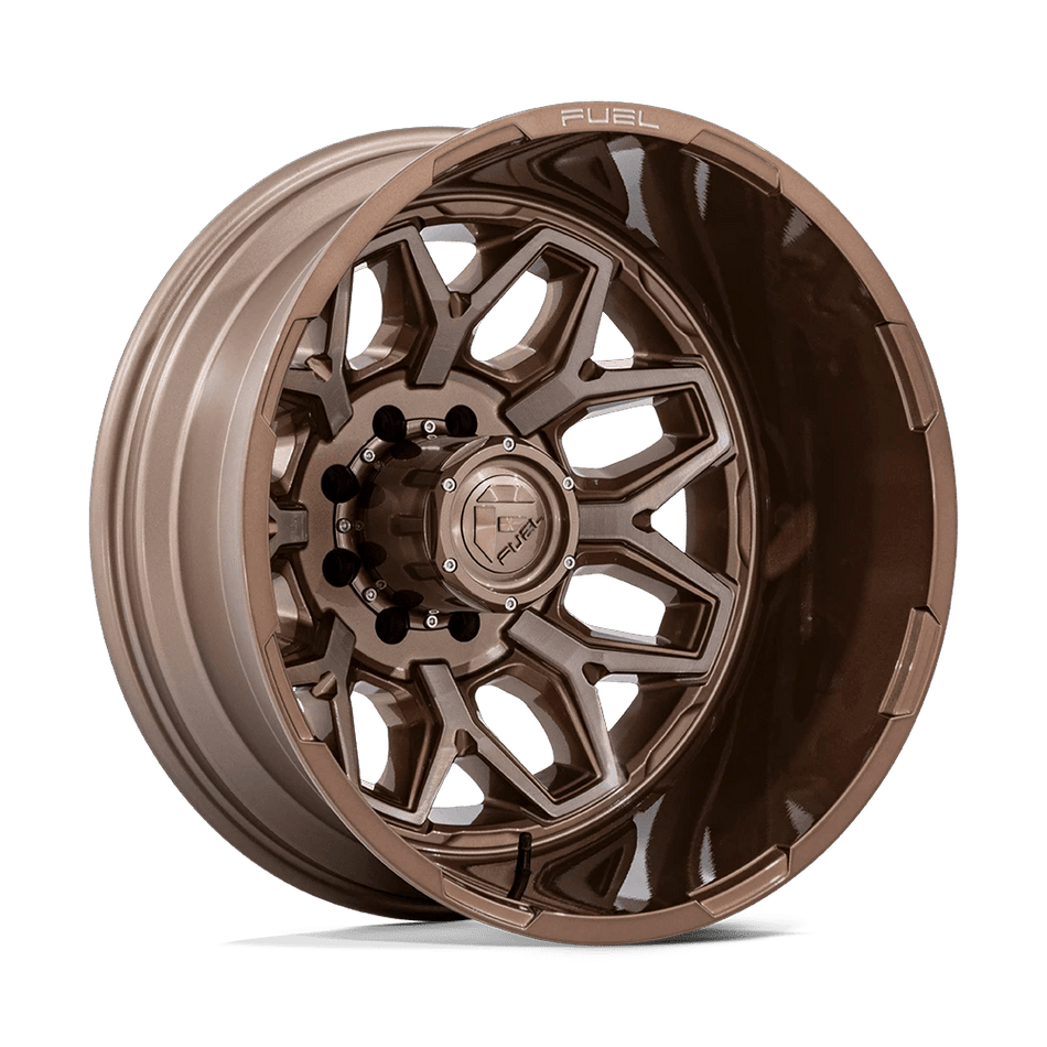 Fuel 1PC D876 FLUX DUALLY 20x8.25 ET104 8x200 Platinum Bronze