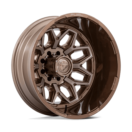 Fuel 1PC D876 FLUX DUALLY 20x8.25 ET104 8x165.1 Platinum Bronze