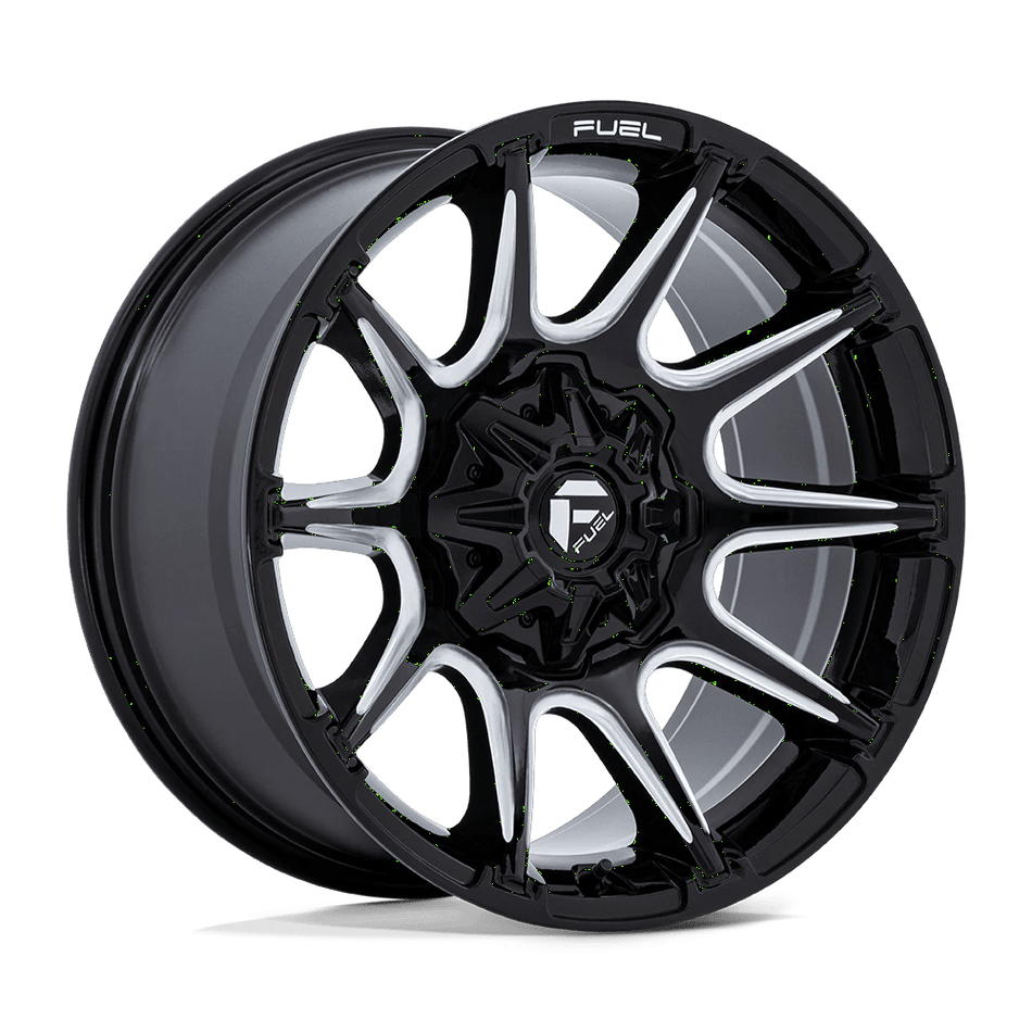 Fuel 1PC FC880 SUPER C 22x12 ET-44 5x127/5.5 Gloss Black Milled