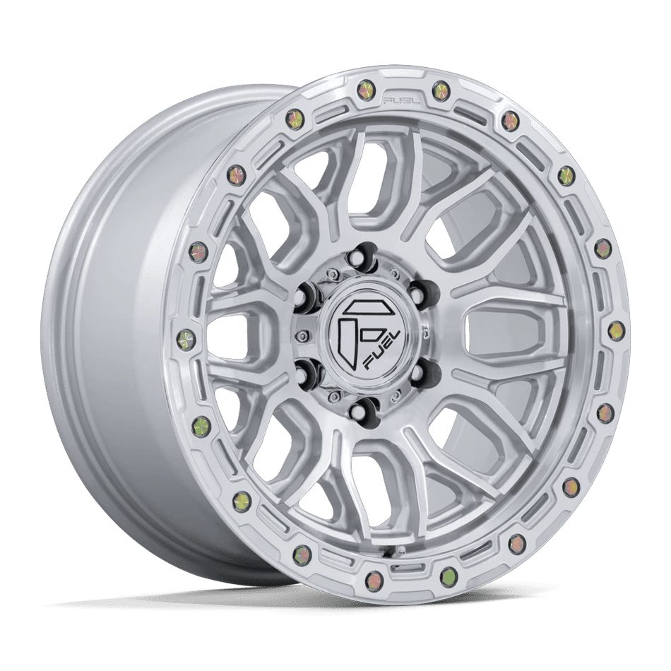 Fuel 1PC FC881 SURGE 17x9 ET20 6x114.3 Gloss Silver w/ Machined Face
