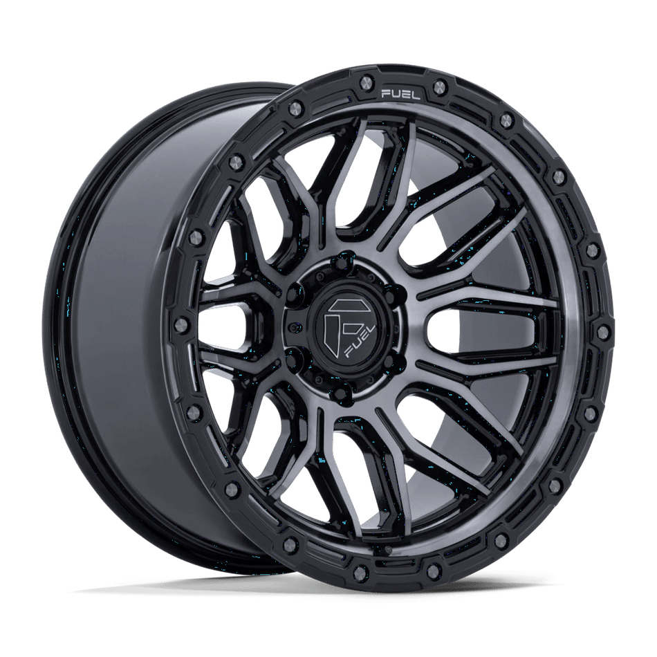 Fuel 1PC FC881 SURGE 17x9 ET-12 6x139.7 Gloss Black Machined w/ Gray Tint