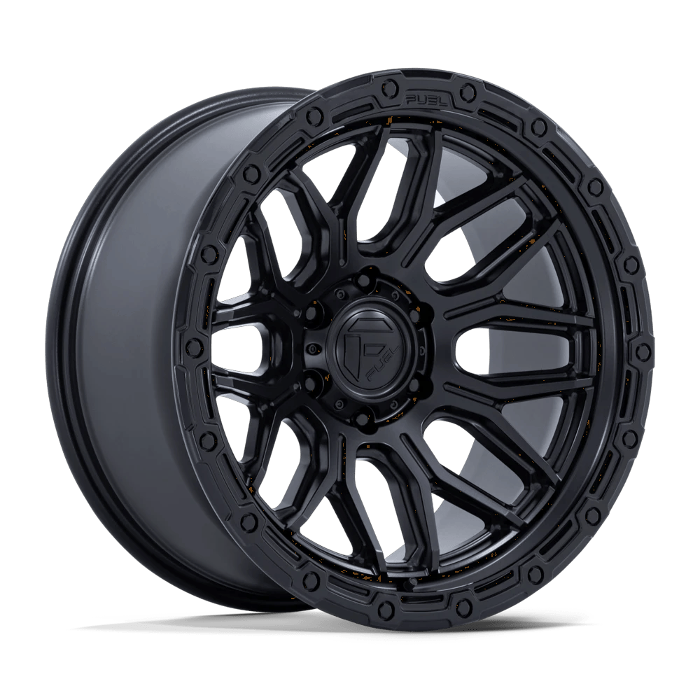 Fuel 1PC FC881 SURGE 20x9 ET20 6x139.7 Matte Black w/ Gloss Black Lip