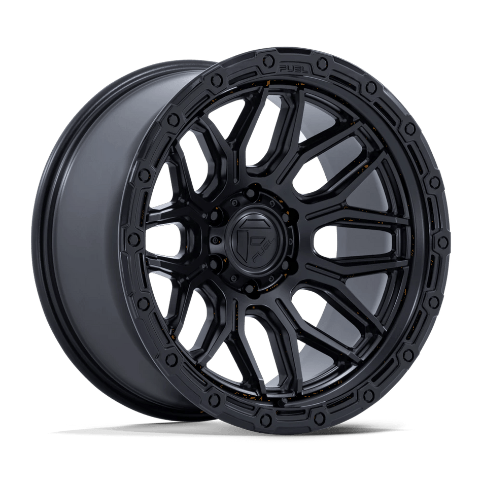 Fuel 1PC FC881 SURGE 20x10 ET-18 8x165.1 Matte Black w/ Gloss Black Lip