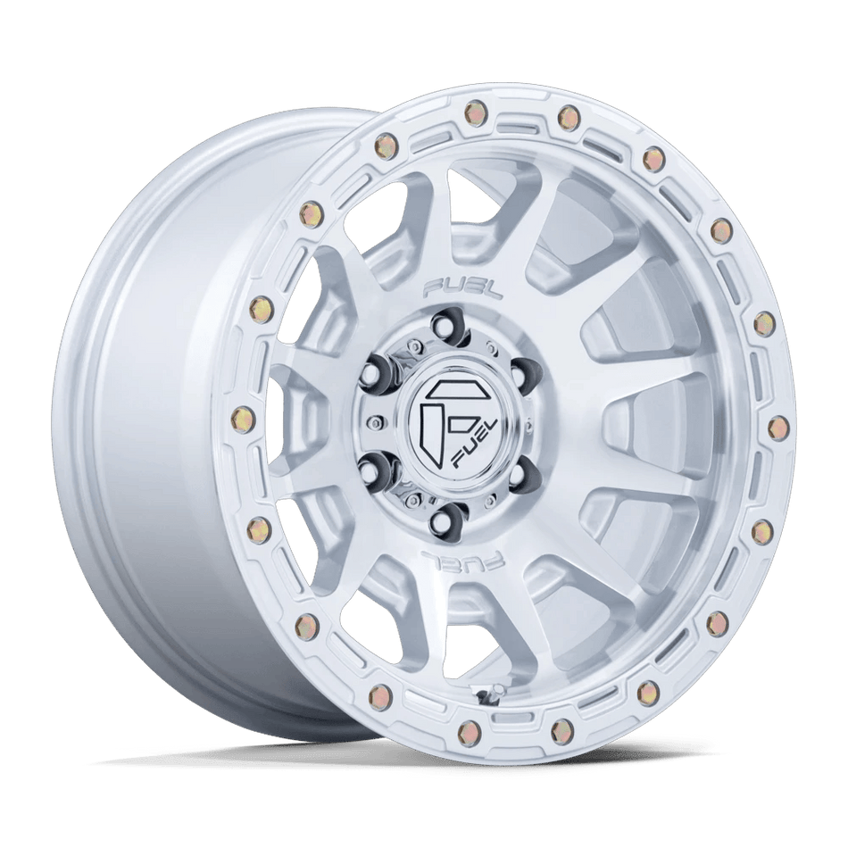 Fuel 1PC FC884 FORTRESS 18x9 ET20 6x120 Gloss Silver w/ Machined Face