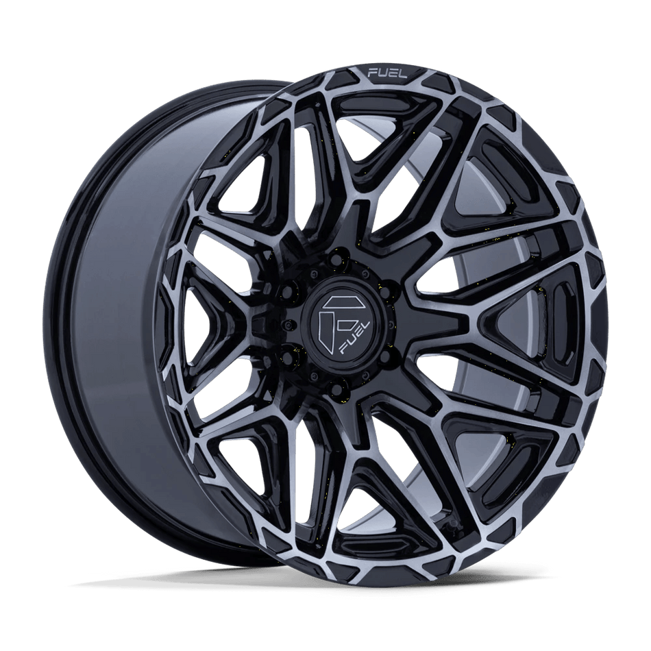 Fuel 1PC FC885 INJECTOR 22x9 ET1 8x180 Gloss Black w/ Machined Dark Tint Face