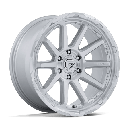 Fuel 1PC FC887 CIRCUIT 17x9 ET-12 5x127 Gloss Silver w/ Machined Face