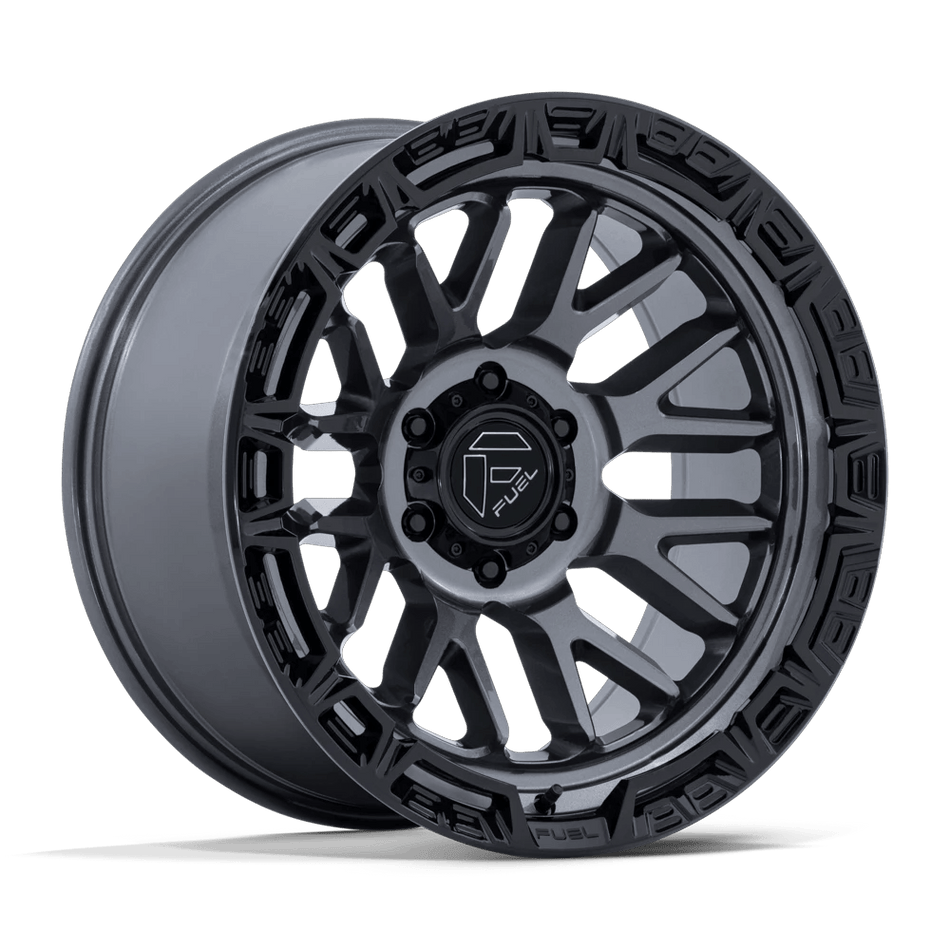 Fuel 1PC FC890 RAIL 17x9 ET-12 5x127 Gloss Gunmetal w/ Gloss Black Lip