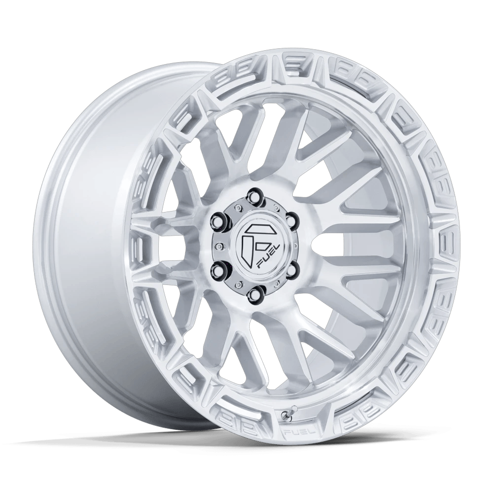 Fuel 1PC FC890 RAIL 17x9 ET1 6x139.7 Gloss Silver w/ Machined Face
