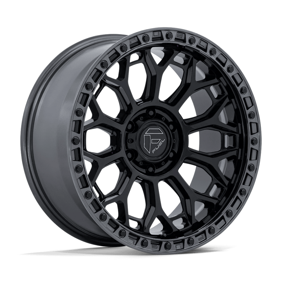 Fuel 1PC FC901 TALON 17x8.5 ET25 5x127 Gloss Black w/ Gloss Gunmetal Lip