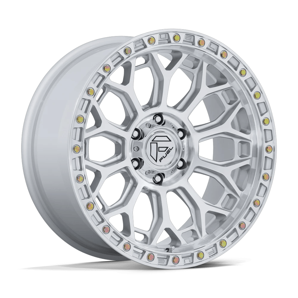 Fuel 1PC FC901 TALON 17x9 ET1 6x135 Gloss Silver w/ Machined Face