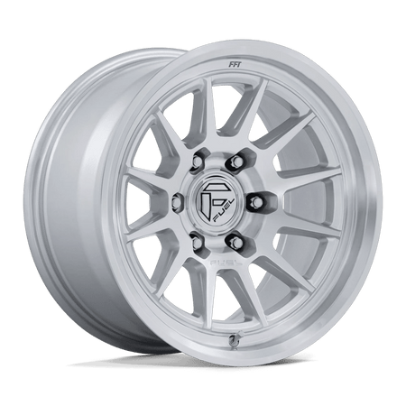 Fuel 1PC FC902 SPUR 17x9 ET-12 6x135 Gloss Silver w/ Machined Face