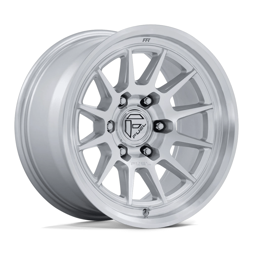 Fuel 1PC FC902 SPUR 17x8.5 ET25 6x139.7 Gloss Silver w/ Machined Face