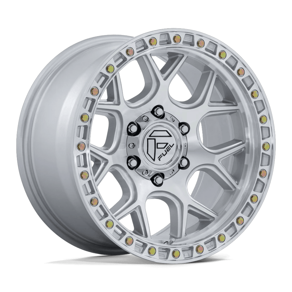 Fuel 1PC FC908 PUMA 17x9 ET1 5x127 Gloss Silver w/ Machined Face