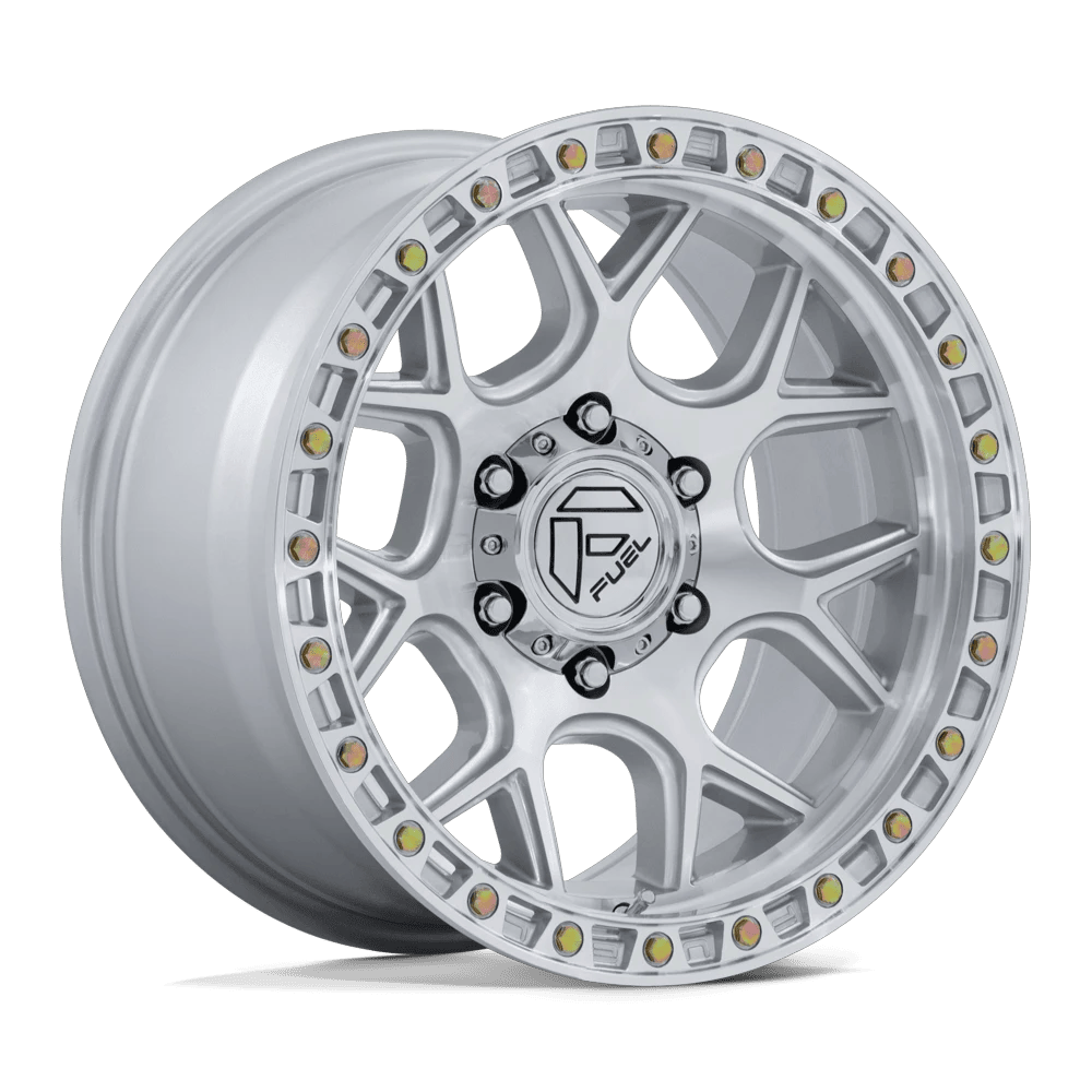 Fuel 1PC FC908 PUMA 17x9 ET-12 6x114.3 Gloss Silver w/ Machined Face