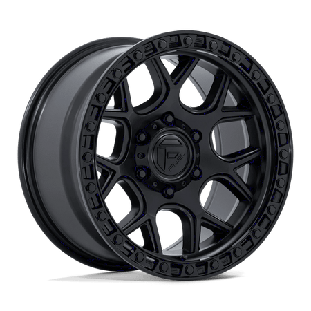 Fuel 1PC FC908 PUMA 17x9 ET-12 5x127 Matte Black w/ Gloss Black Lip
