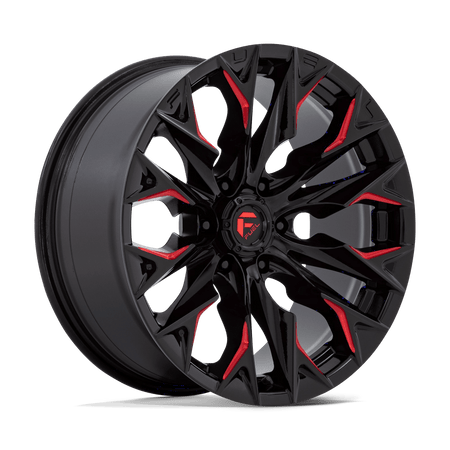 Fuel 1PC D823 FLAME 20x9 ET1 6x135 Gloss Black Milled w/ Candy Red