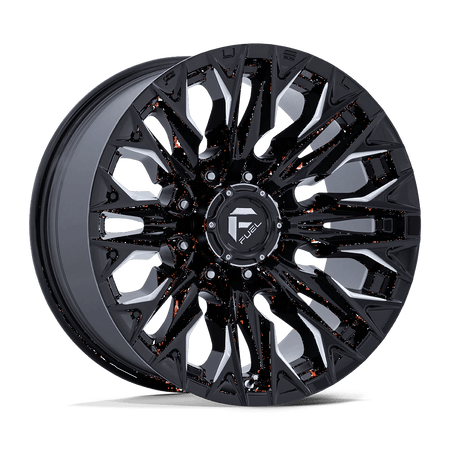 Fuel 1PC D803 FLAME 20x9 ET1 8x170 Gloss Black Milled