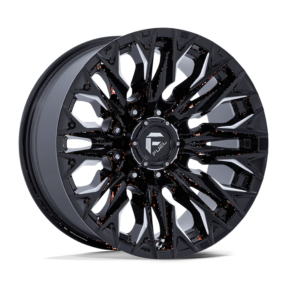 Fuel 1PC D803 FLAME 20x9 ET1 8x165.1 Gloss Black Milled