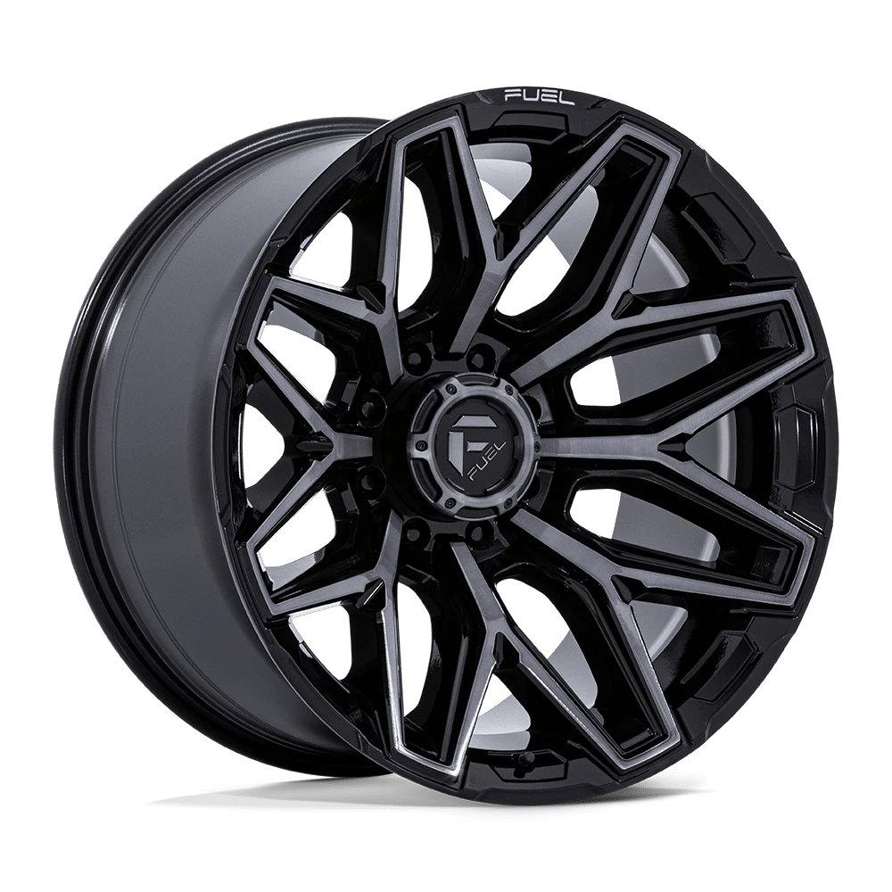 Fuel 1PC FLUX 20x10 ET-18 8x180 Gloss Black Brushed Face w/ Gray Tint
