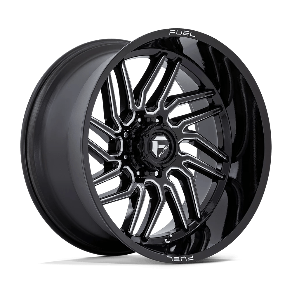 Fuel 1PC D807 HURRICANE 24x12 ET-44 8x170 Gloss Black Milled