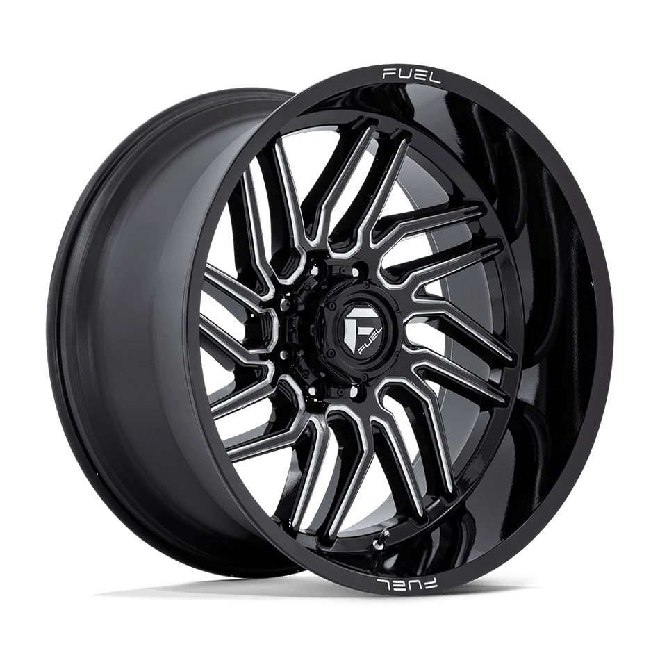 Fuel 1PC D807 HURRICANE 24x12 ET-44 8x170 Gloss Black Milled