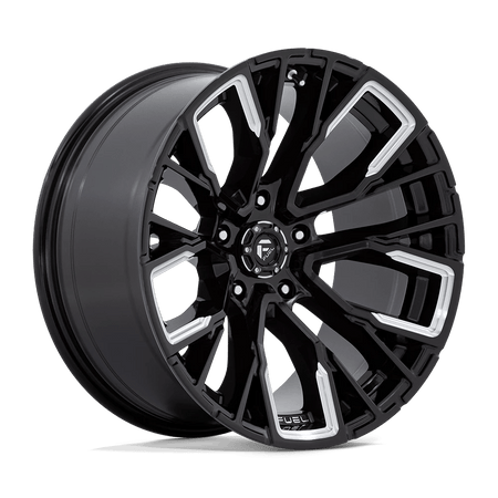 Fuel 1PC D849 REBAR 20x10 ET-18 5x139.7 Gloss Black Milled